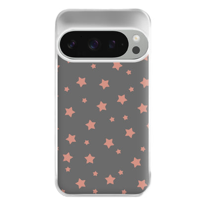 Rose Gold Star Pattern Phone Case for Google Pixel 9 Pro XL