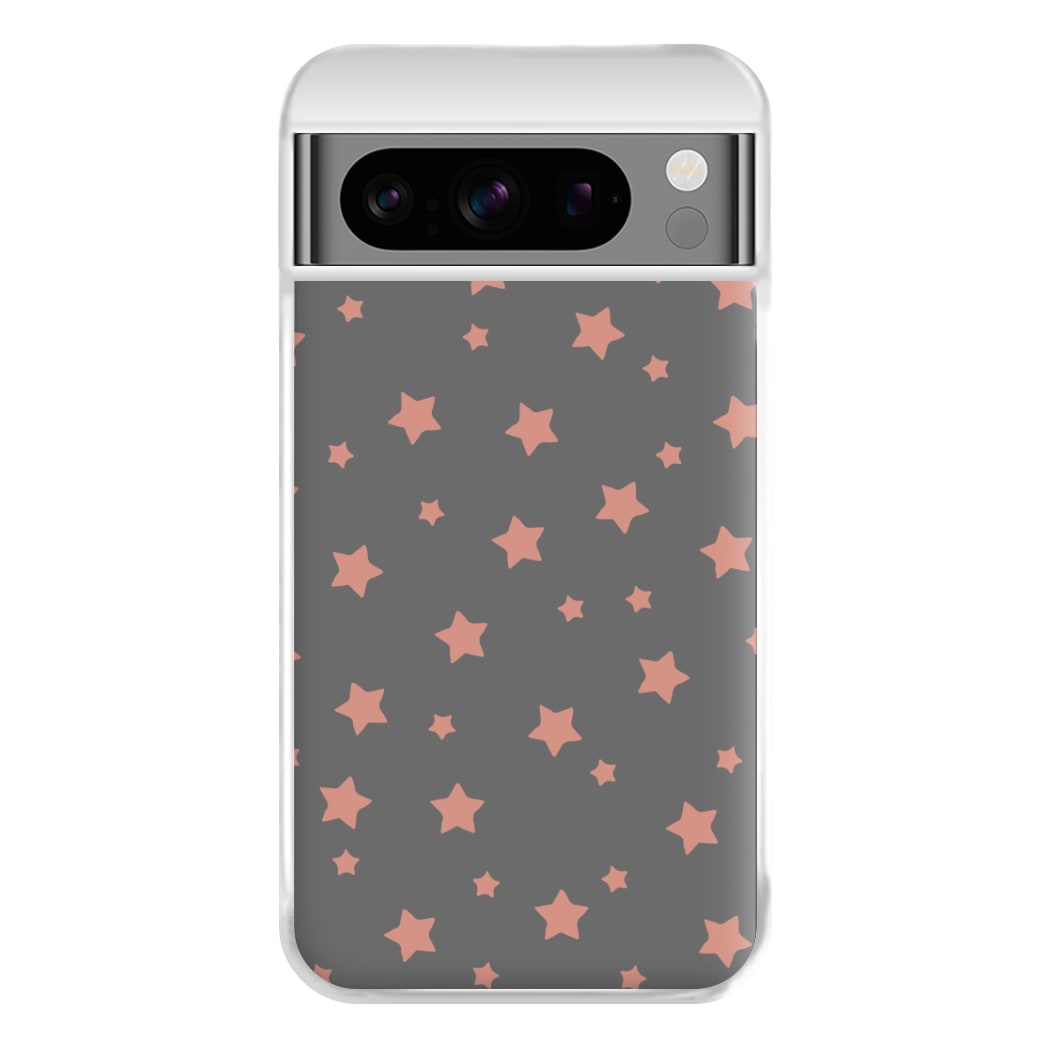 Rose Gold Star Pattern Phone Case for Google Pixel 8 Pro