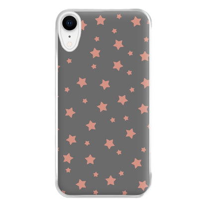 Rose Gold Star Pattern Phone Case for iPhone XR