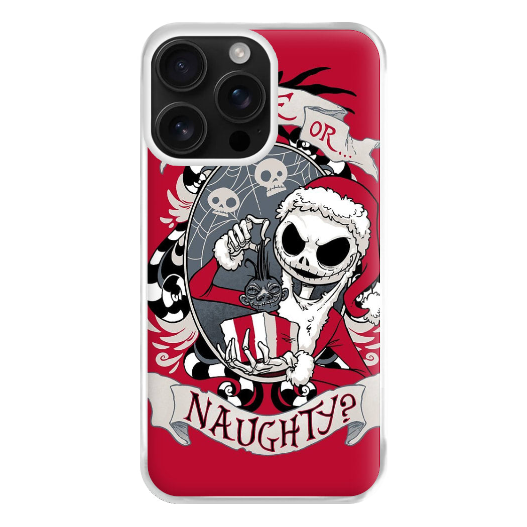 Nice Or Naughty - A Nightmare Before Christmas Phone Case