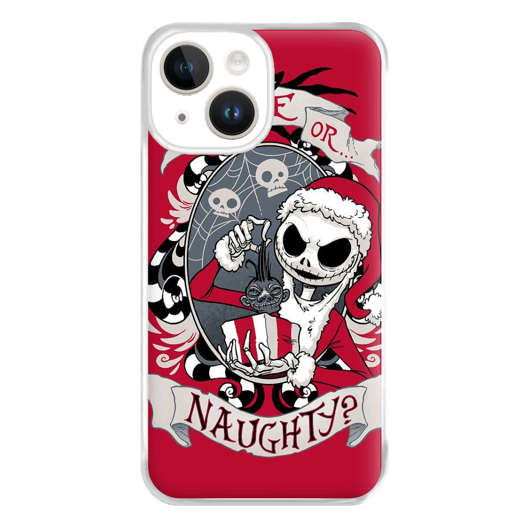 Nice Or Naughty - A Nightmare Before Christmas Phone Case for iPhone 14