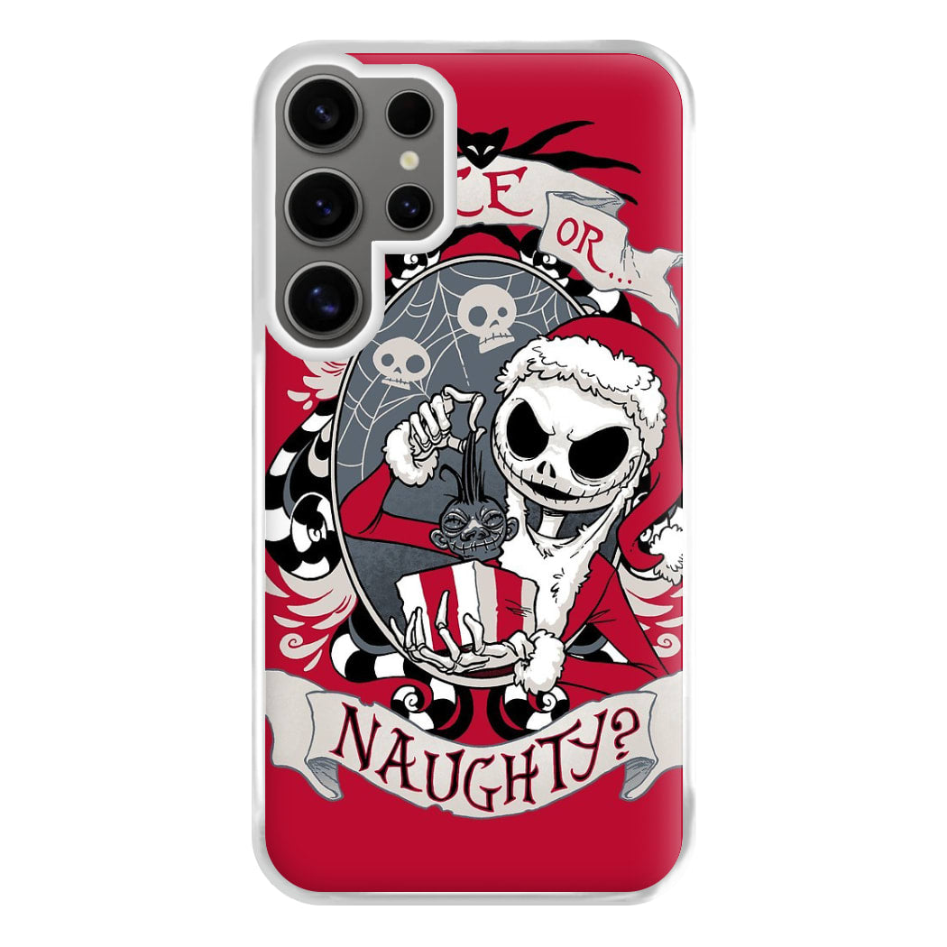 Nice Or Naughty - A Nightmare Before Christmas Phone Case for Galaxy S24 Ultra