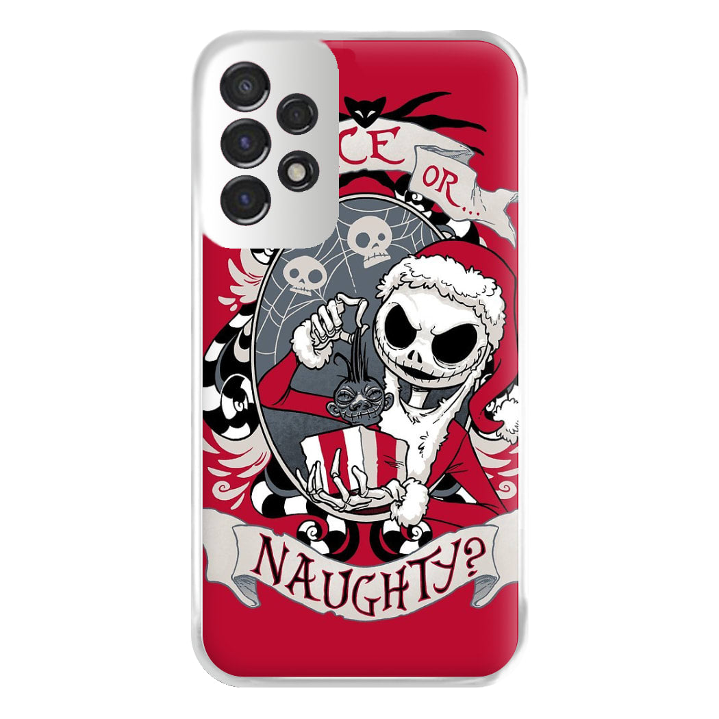 Nice Or Naughty - A Nightmare Before Christmas Phone Case for Galaxy A53