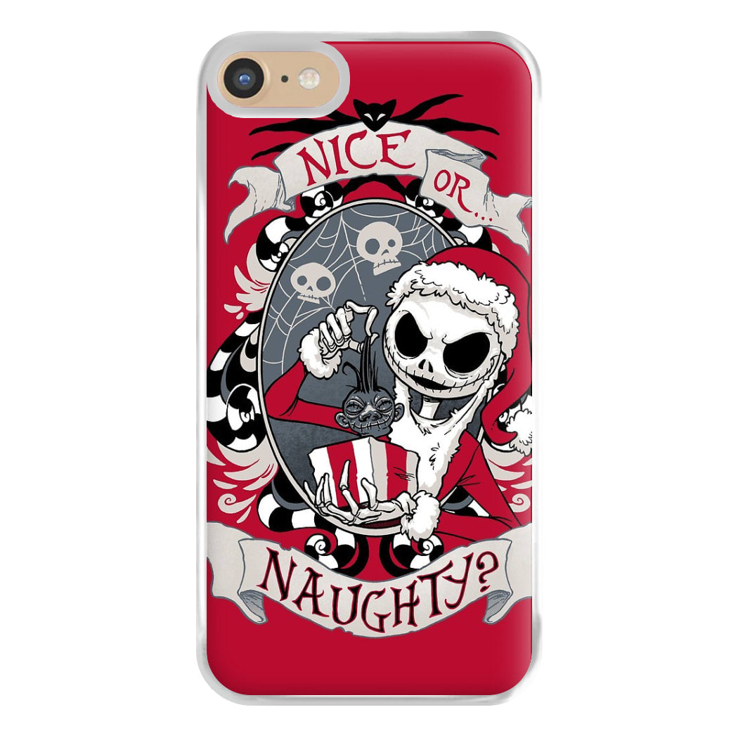 Nice Or Naughty - A Nightmare Before Christmas Phone Case for iPhone 6 / 7 / 8 / SE