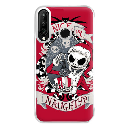 Nice Or Naughty - A Nightmare Before Christmas Phone Case for Huawei P30 Lite