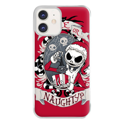 Nice Or Naughty - A Nightmare Before Christmas Phone Case for iPhone 12 / 12 Pro