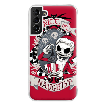 Nice Or Naughty - A Nightmare Before Christmas Phone Case for Galaxy S21 Plus