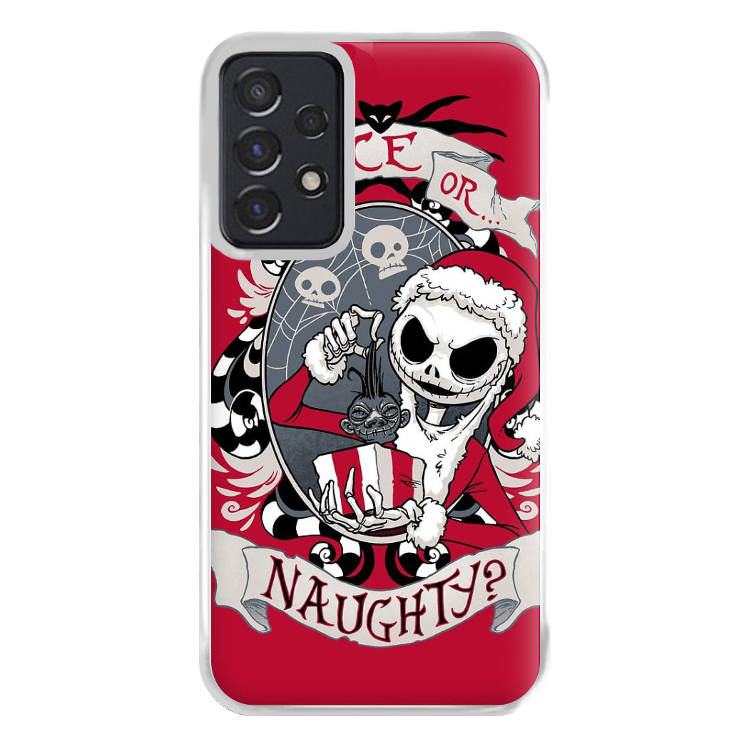 Nice Or Naughty - A Nightmare Before Christmas Phone Case for Galaxy A52 / A52s