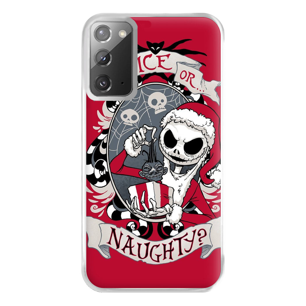 Nice Or Naughty - A Nightmare Before Christmas Phone Case for Galaxy Note 20 Ultra