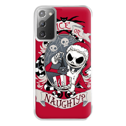 Nice Or Naughty - A Nightmare Before Christmas Phone Case for Galaxy Note 20 Ultra