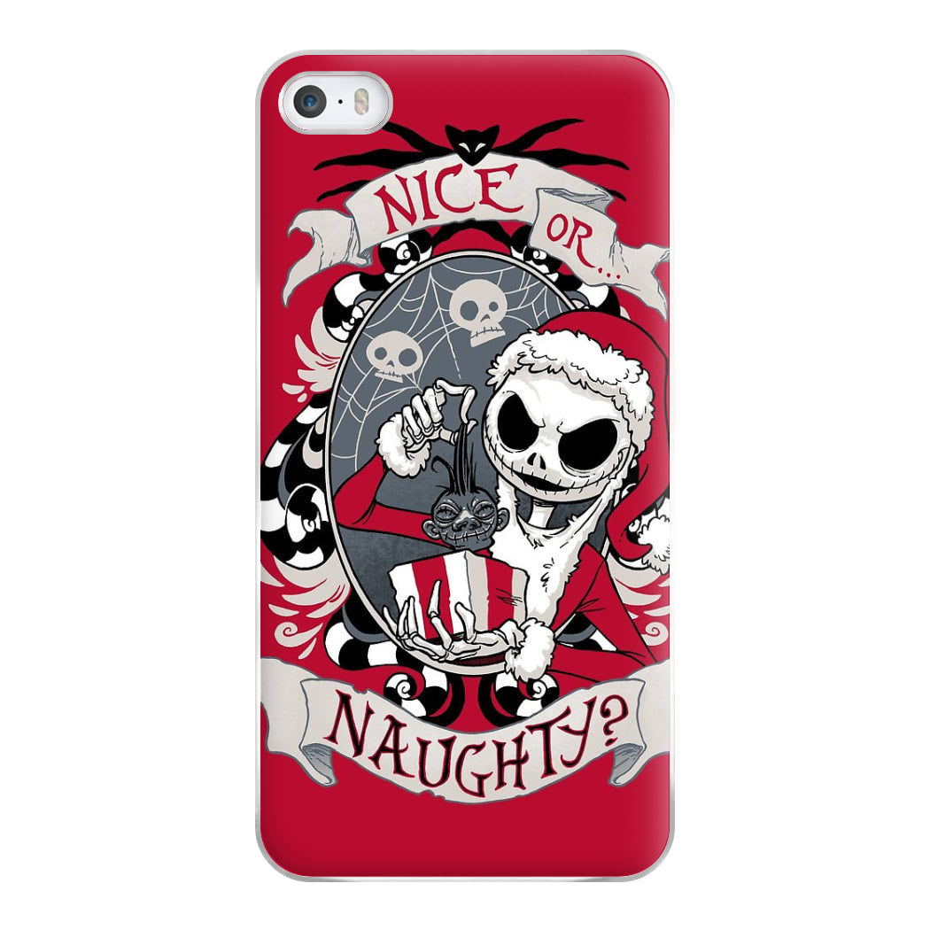 Nice Or Naughty - A Nightmare Before Christmas Phone Case for iPhone 5 / 5s / SE 2016