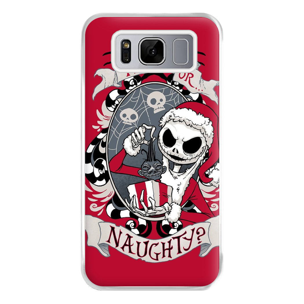 Nice Or Naughty - A Nightmare Before Christmas Phone Case for Galaxy S8 Plus