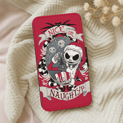 Nice Or Naughty - A Nightmare Before Christmas Flip Wallet Phone Case