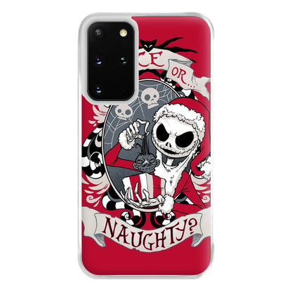 Nice Or Naughty - A Nightmare Before Christmas Phone Case for Galaxy S20 Plus