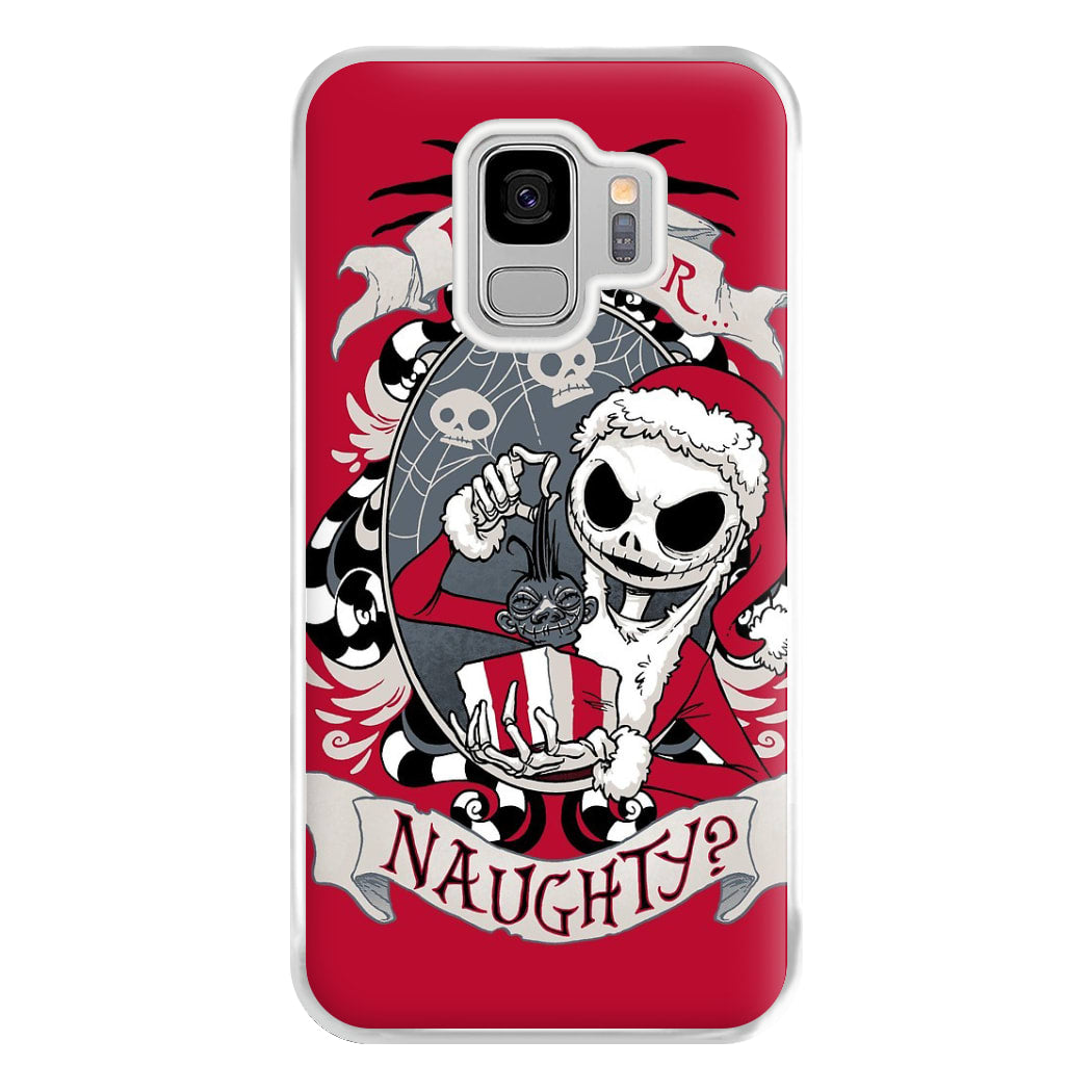 Nice Or Naughty - A Nightmare Before Christmas Phone Case for Galaxy S9 Plus