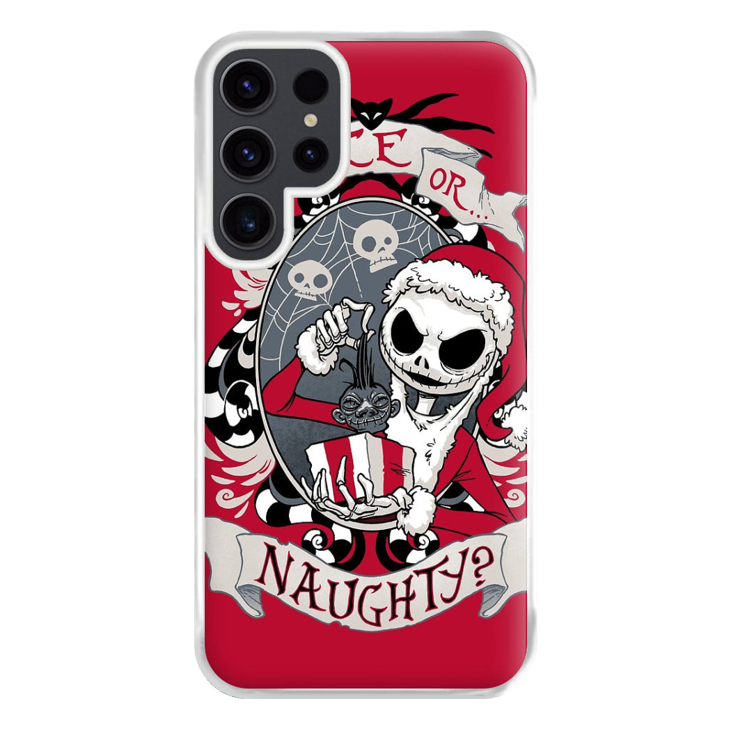 Nice Or Naughty - A Nightmare Before Christmas Phone Case for Galaxy S23 Ultra