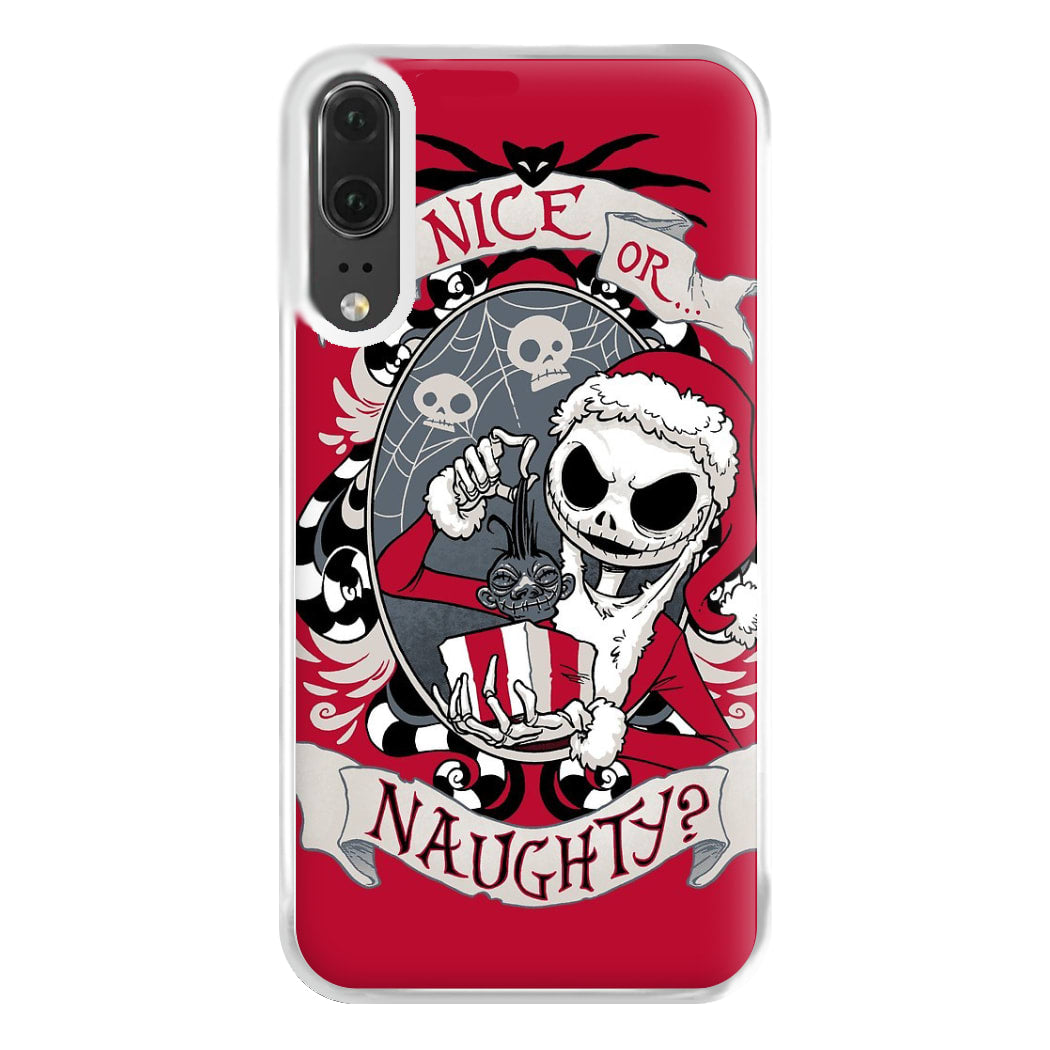 Nice Or Naughty - A Nightmare Before Christmas Phone Case for Huawei P20