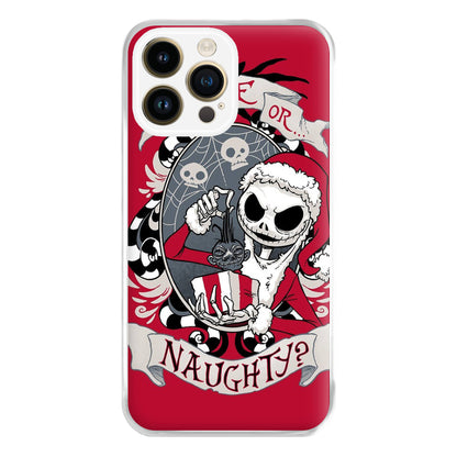 Nice Or Naughty - A Nightmare Before Christmas Phone Case for iPhone 14 Pro Max