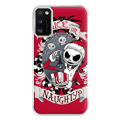 Nice Or Naughty - A Nightmare Before Christmas Phone Case for Galaxy A41