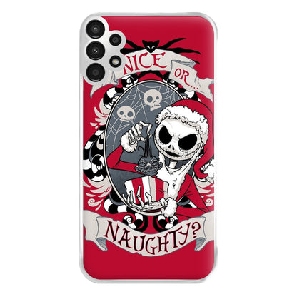 Nice Or Naughty - A Nightmare Before Christmas Phone Case for Galaxy A13