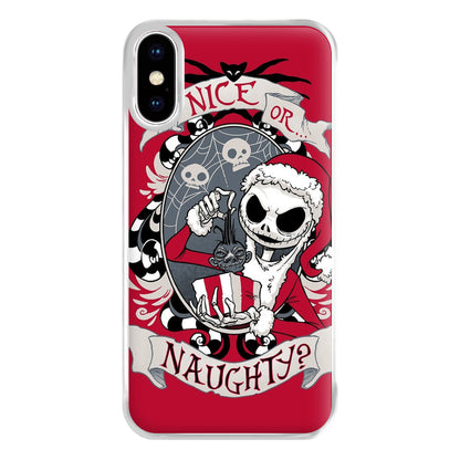 Nice Or Naughty - A Nightmare Before Christmas Phone Case for iPhone XS Max