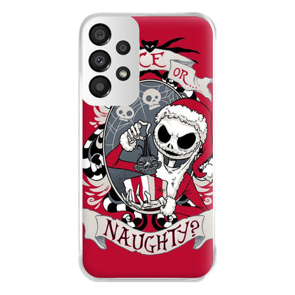 Nice Or Naughty - A Nightmare Before Christmas Phone Case for Galaxy A33