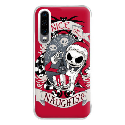 Nice Or Naughty - A Nightmare Before Christmas Phone Case for Huawei P30