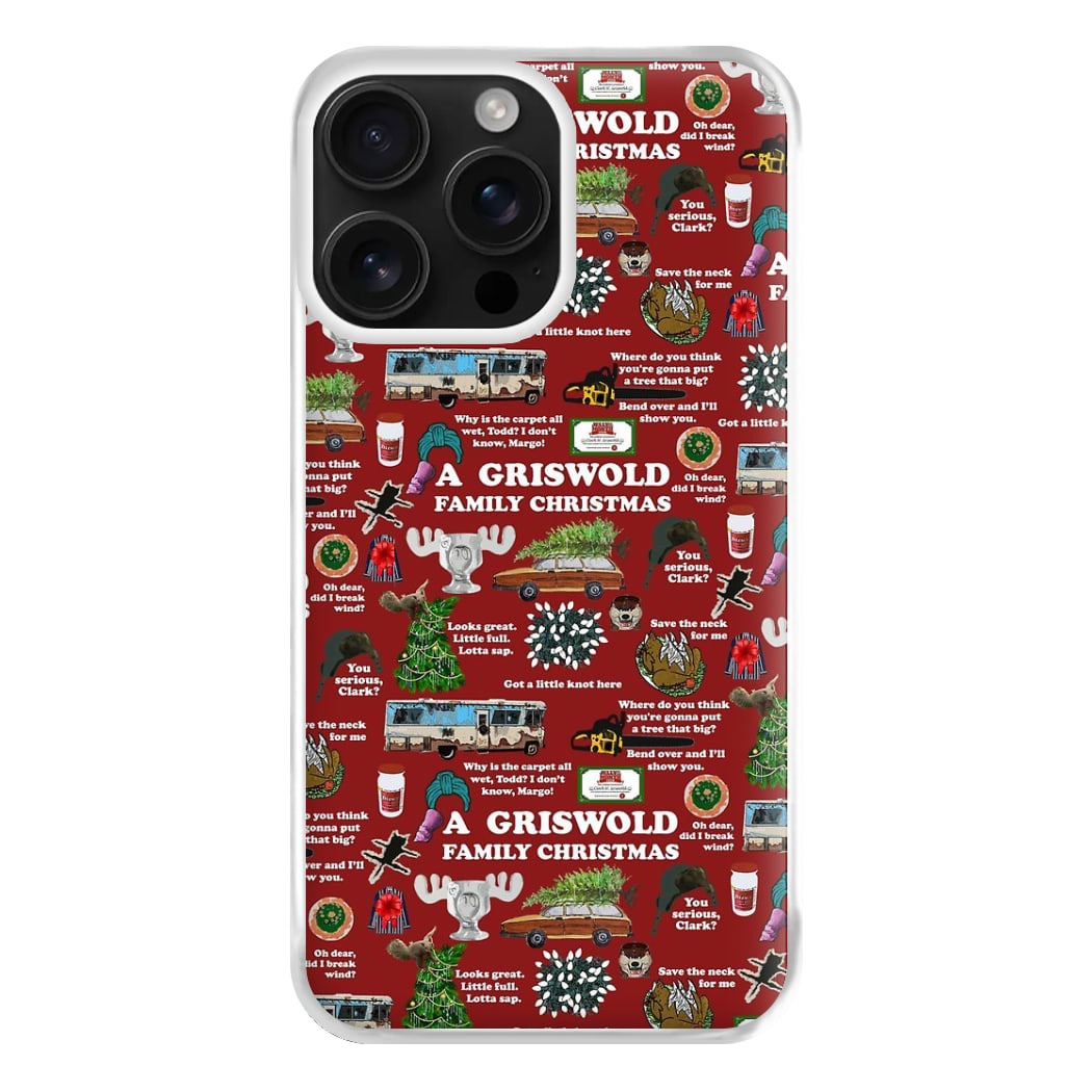 Christmas Holiday Collage Phone Case