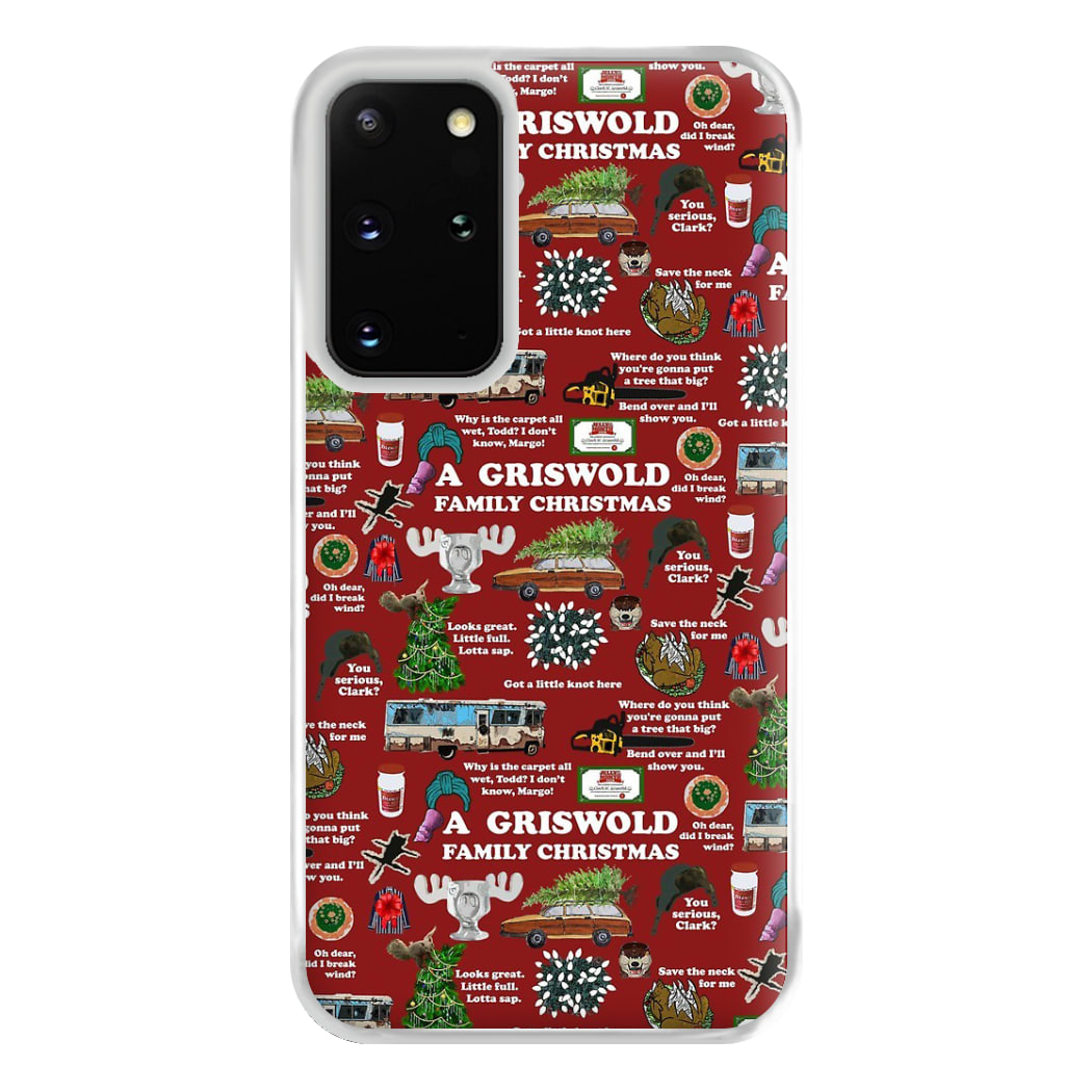 Christmas Holiday Collage Phone Case for Galaxy S20 Plus