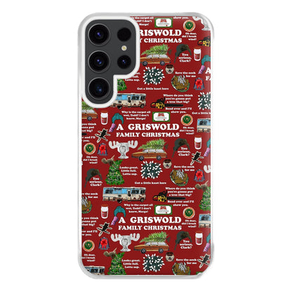 Christmas Holiday Collage Phone Case for Galaxy S23 Ultra