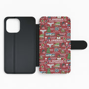 Christmas Holiday Collage Flip Wallet Phone Case 2
