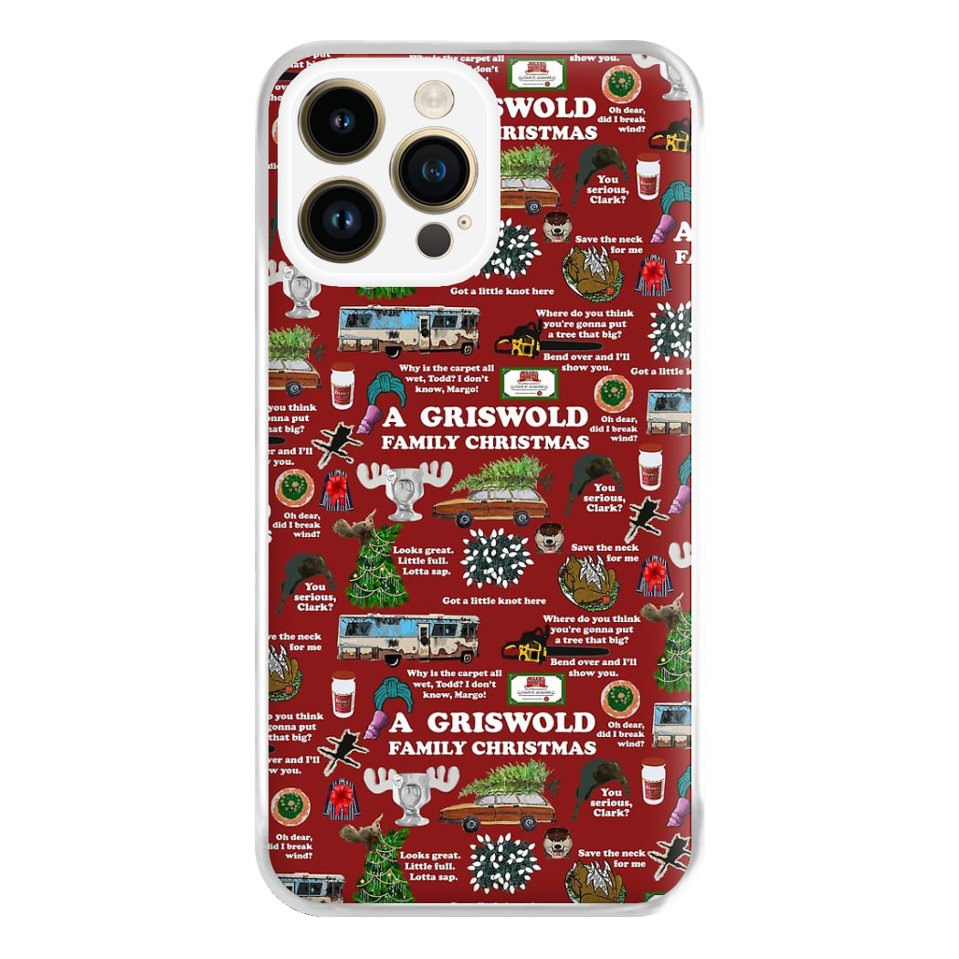 Christmas Holiday Collage Phone Case for iPhone 14 Pro Max