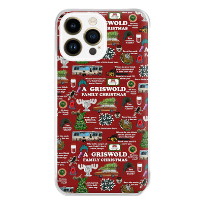 Christmas Holiday Collage Phone Case for iPhone 14 Pro Max