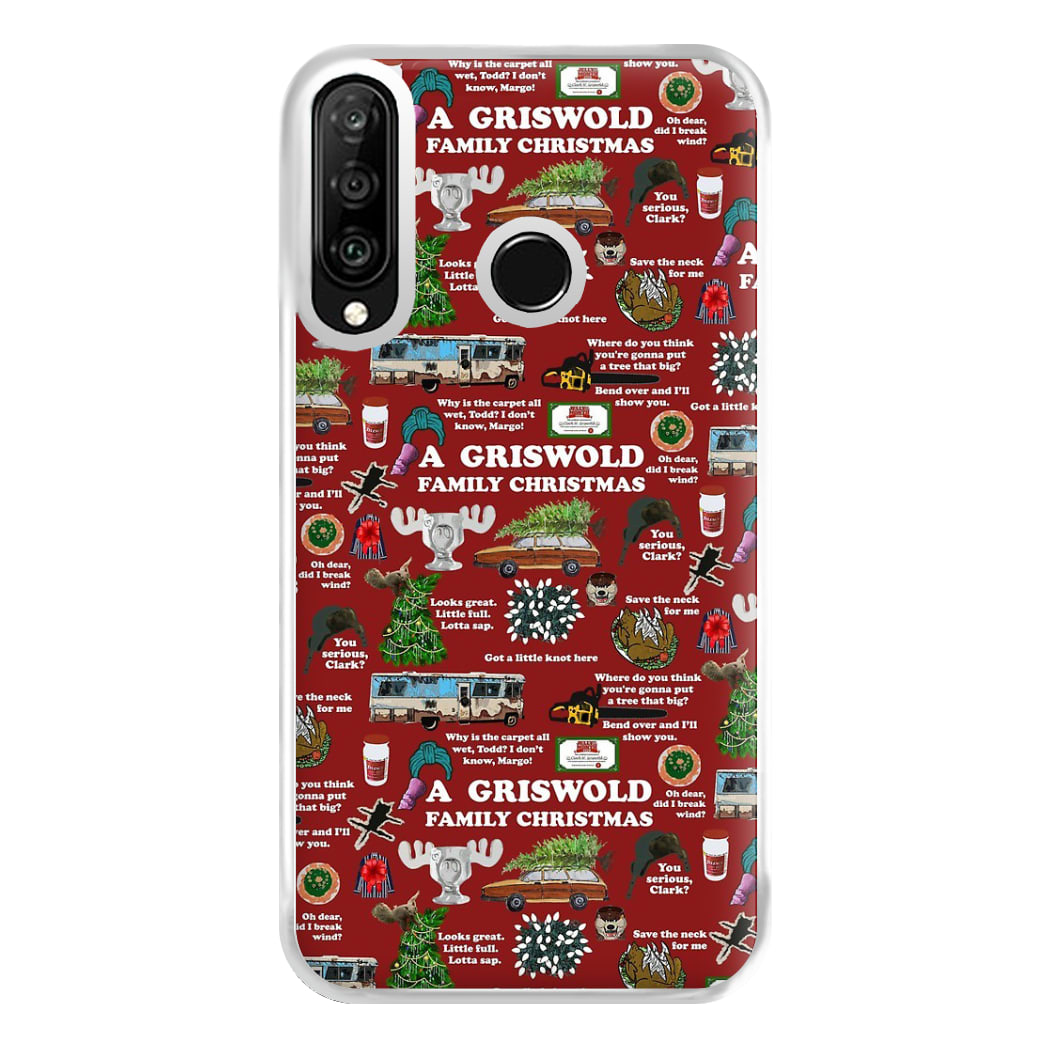 Christmas Holiday Collage Phone Case for Huawei P30 Lite