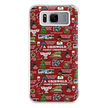 Christmas Holiday Collage Phone Case for Galaxy S8 Plus