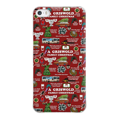 Christmas Holiday Collage Phone Case for iPhone 5 / 5s / SE 2016