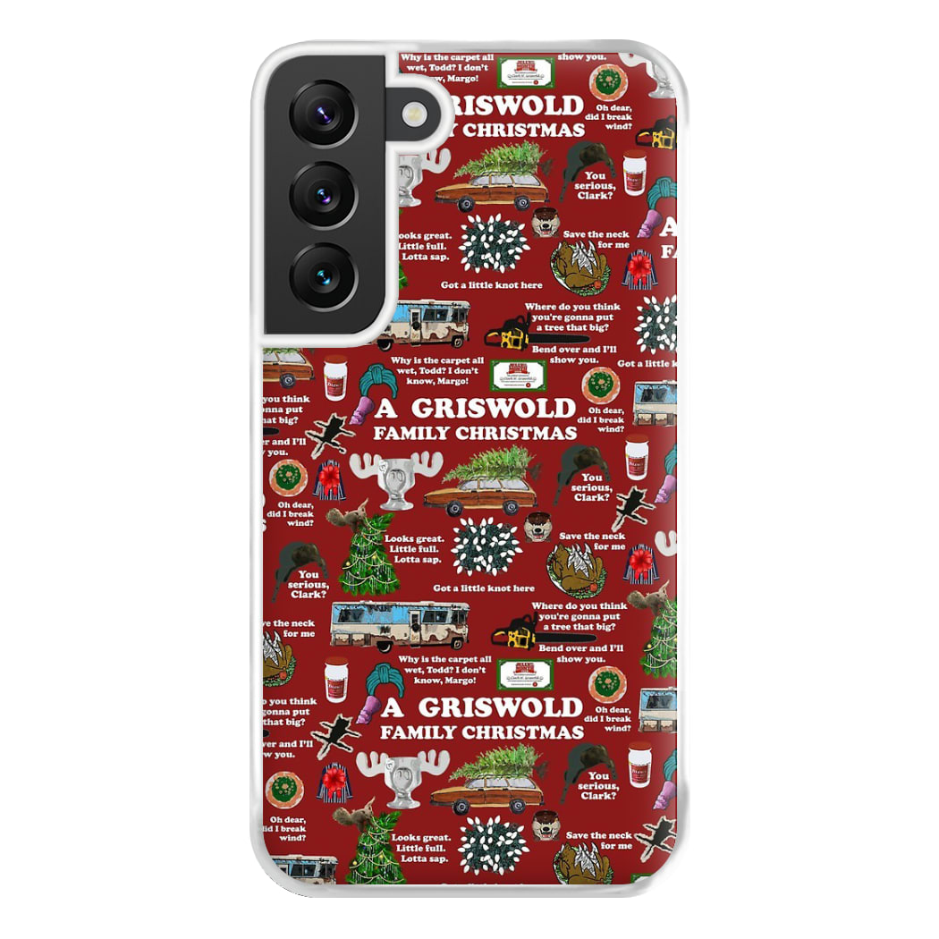 Christmas Holiday Collage Phone Case for Galaxy S22 Plus