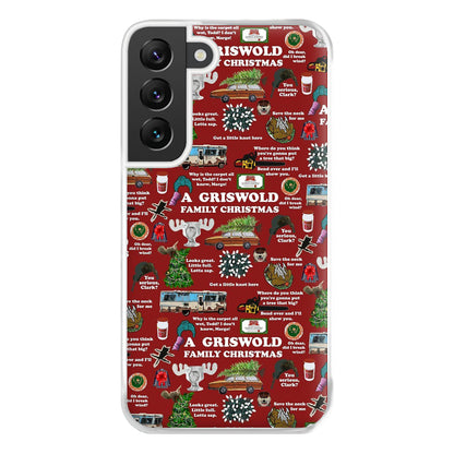 Christmas Holiday Collage Phone Case for Galaxy S22 Plus