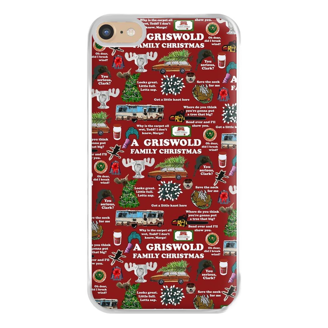 Christmas Holiday Collage Phone Case for iPhone 6 Plus / 7 Plus / 8 Plus