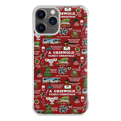 Christmas Holiday Collage Phone Case for iPhone 12 Pro Max