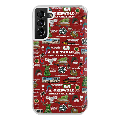 Christmas Holiday Collage Phone Case for Galaxy S21 Plus