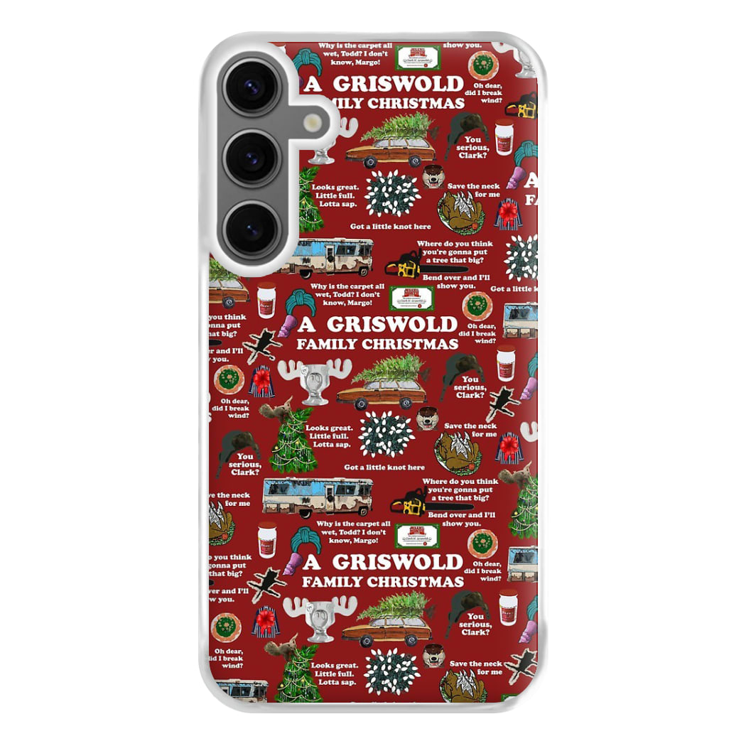 Christmas Holiday Collage Phone Case for Galaxy S24FE