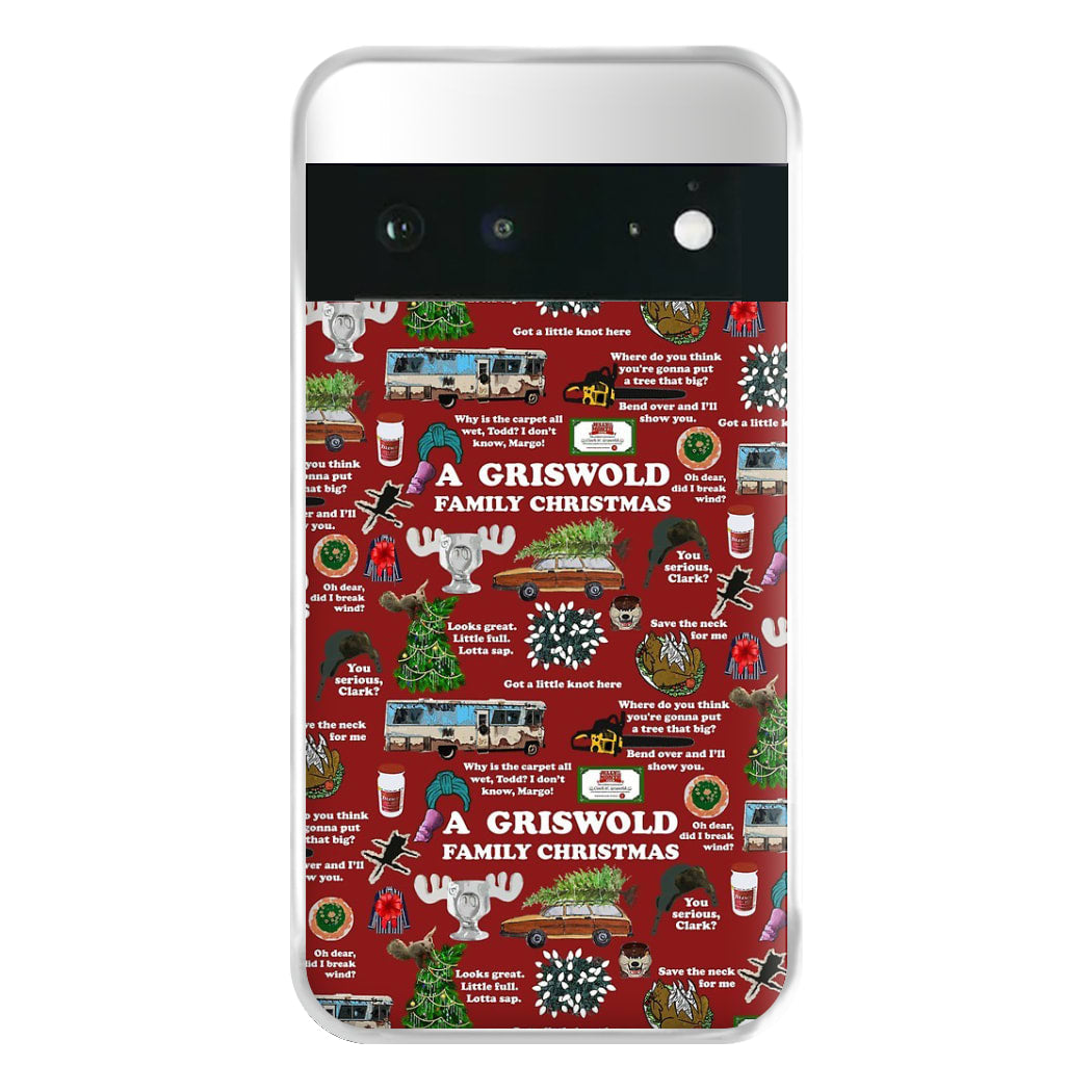 Christmas Holiday Collage Phone Case for Google Pixel 6a