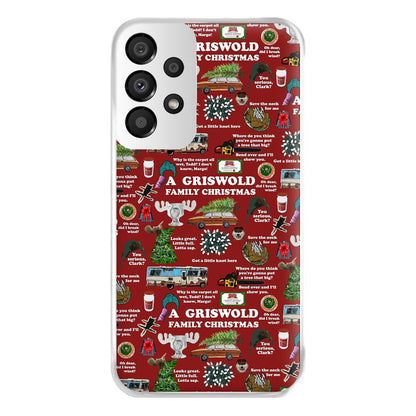 Christmas Holiday Collage Phone Case for Galaxy A33