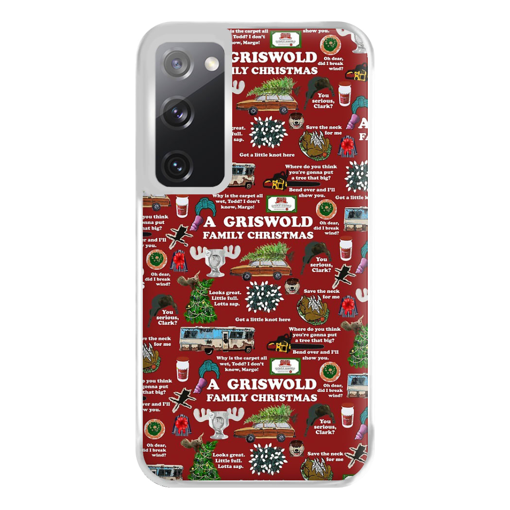 Christmas Holiday Collage Phone Case for Galaxy S20FE