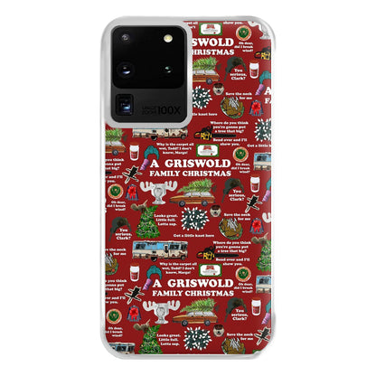 Christmas Holiday Collage Phone Case for Galaxy S20 Ultra