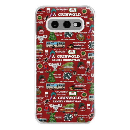 Christmas Holiday Collage Phone Case for Galaxy S10e