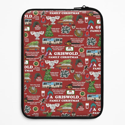 Christmas Holiday Collage Universal Laptop Sleeve