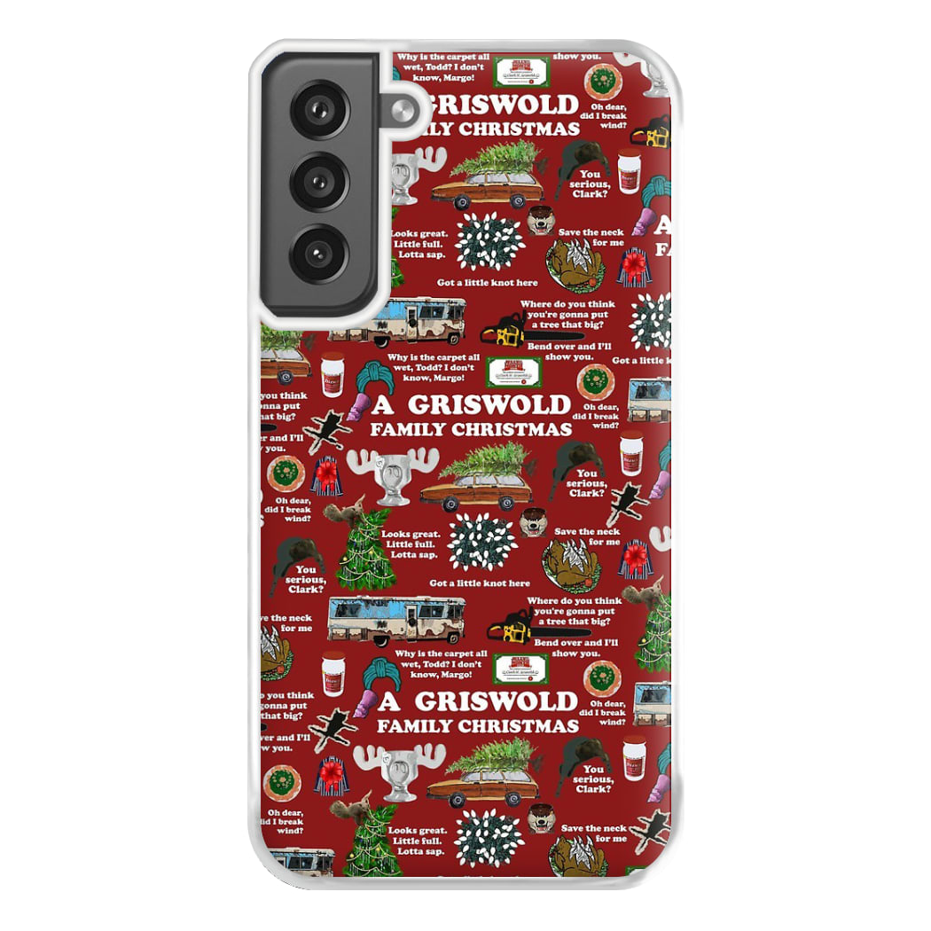 Christmas Holiday Collage Phone Case for Galaxy S21FE