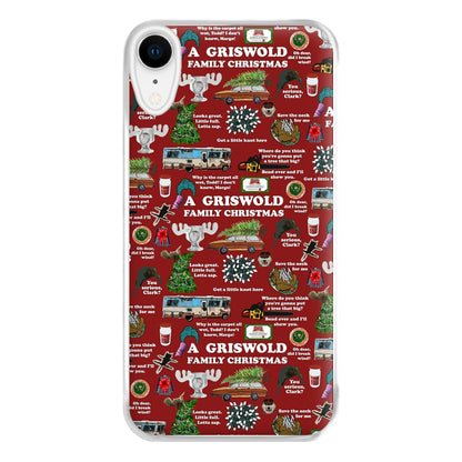 Christmas Holiday Collage Phone Case for iPhone XR